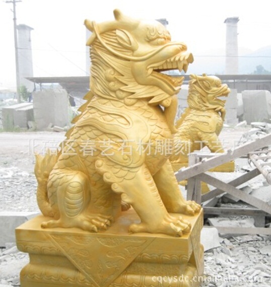 仿古石雕石獅的風(fēng)格特點(diǎn)及文化象征